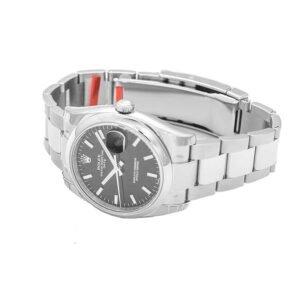 Rolex Datejust 115200-0004 Super Clone : Smooth Bezel Black Dial 36mm