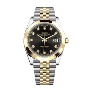 Rolex Datejust 41 126303 Super Clone : Two-Tone Black Diamond Dial Jubilee