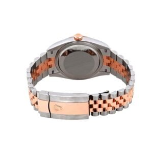 Rolex Datejust 41 126301 Super Clone : Everose Two Tone Fluted Bezel Chocolate Dial 41mm