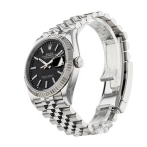 Rolex Datejust 126234 Super Clone: Steel Fluted Bezel Black Dial 36mm