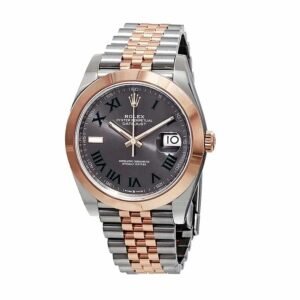 Rolex Datejust 41 126301 Super Clone : Everose Two Tone Fluted Bezel Chocolate Dial 41mm