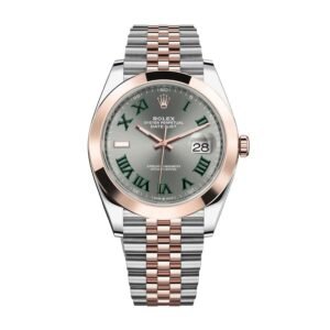 Rolex Datejust 41 126301 Super Clone : Everose Two Tone Fluted Bezel Chocolate Dial 41mm