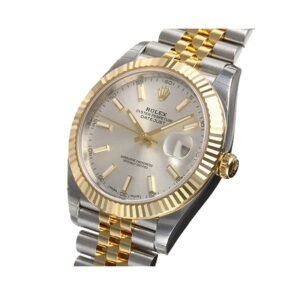 Rolex Datejust 41 126334 Super Clone : Steel White Dial Fluted Bezel Jubilee