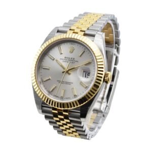 Rolex Datejust 41 126334 Super Clone : Steel White Dial Fluted Bezel Jubilee