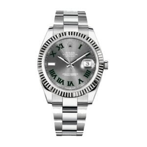 Rolex Datejust 41 126334 Super Clone : White Rolesor Wimbledon Dial