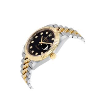 Rolex Datejust 41 126333 Super Clone : Two-Tone Steel Gold Black Diamond Dial Jubilee