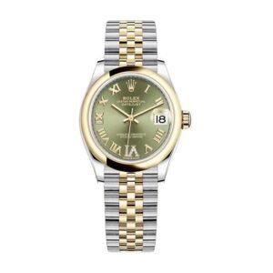 Rolex Datejust 41 126334 Super Clone: Steel Fluted Bezel Green Roman Dial