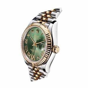 Rolex Datejust 41 126334 Super Clone: Steel Fluted Bezel Green Roman Dial