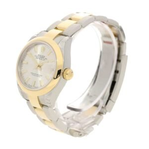 Rolex Lady-Datejust 28 Super Clone : Steel Smooth Bezel Pink Dial