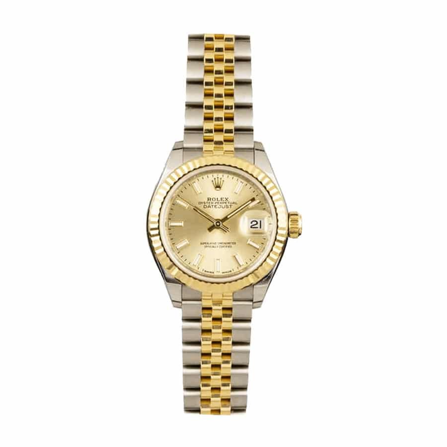 Rolex Lady-Datejust 279173 Super Clone : Two-Tone Champagne Dial 28mm
