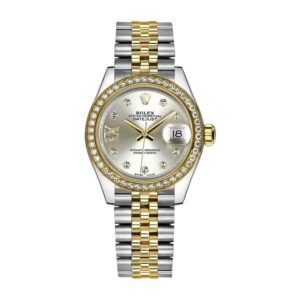 Rolex Lady-Datejust 28 279383RBR-0003 Super Clone : Two-Tone Diamond Champagne Dial