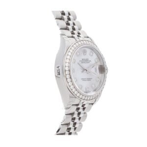 Rolex Lady-Datejust 28 279384RBR Super Clone : White Rolesor Diamond Mother-of-Pearl Dial Jubilee