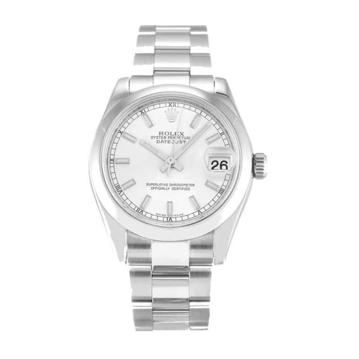 Rolex Datejust 31 178240 Super Clone : Steel Smooth Bezel Silver Dial 31mm