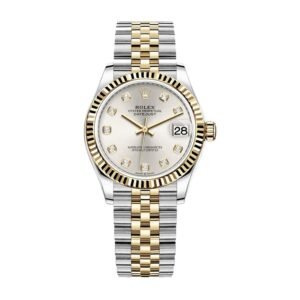 Rolex Datejust 31 278273 Super Clone : Two-Tone Steel and Yellow Gold Silver Diamond Dial