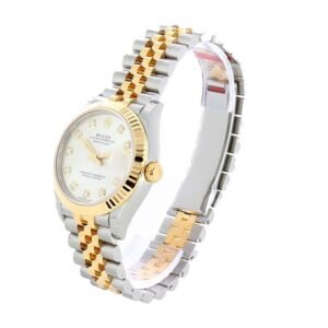 Rolex Datejust 31 278273 Super Clone : Two-Tone Steel and Yellow Gold Silver Diamond Dial