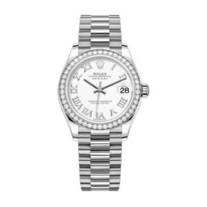 Rolex Datejust 126234 Super Clone : Diamond Bezel Silver Dial 36mm