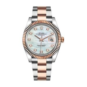 Rolex Datejust 41 126331-0013 Super Clone: Everose Rolesor Mother Of Pearl Dial