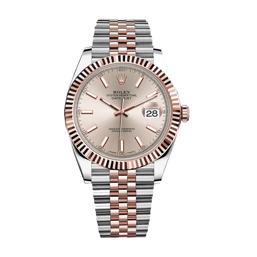 Rolex Datejust 41 126331-0010 Super Clone: Everose Rolesor Sundust Dial