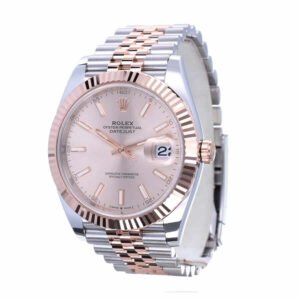 Rolex Datejust 41 126331-0010 Super Clone: Everose Rolesor Sundust Dial