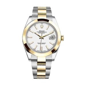 Rolex Datejust 41 126303 Super Clone : Two-Tone Gold Fluted Bezel Slate Dial 41mm