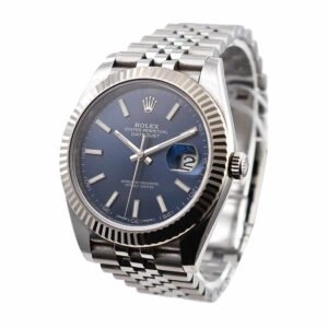 Rolex Datejust 41 126334-0002 Super Clone : White Rolesor Blue Dial Oyster Bracelet