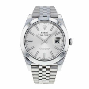 Rolex Datejust 41 126334 Super Clone : White Rolesor Fluted Bezel Silver Dial