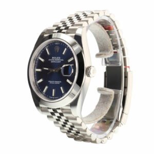 Rolex Datejust 41 126300 Super Clone : Steel Smooth Bezel Blue Dial