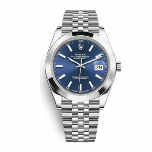 Rolex Datejust 41 126300 Super Clone : Steel Smooth Bezel Blue Dial