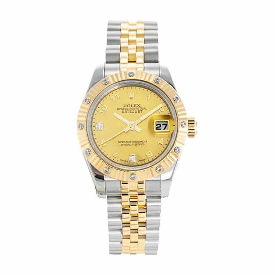 Rolex Super Clone Datejust Women Watch : Lady-Datejust 28mm Steel Silver Dial Jubilee