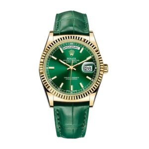 Rolex Day-Date 40 228238 Super Clone : 40mm Yellow Gold Green Dial