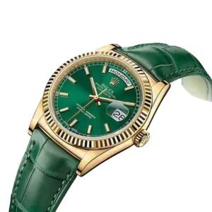 Rolex Day-Date 40 228238 Super Clone : 40mm Yellow Gold Green Dial
