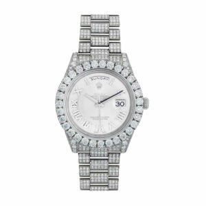 Rolex Day-Date II 218239 Super Clone : 41mm White Gold Diamond Bezel