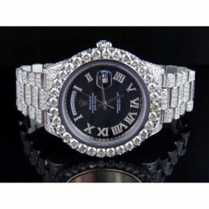 Rolex Day-Date 218239 Super Clone Fully Iced Out: 41mm White Gold Diamond President
