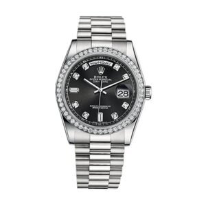 Rolex Day-Date 40 228239 Super Clone : 40mm White Gold White Diamond Dial