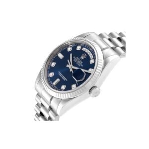 Rolex Day-Date 128239 Super Clone: 36mm White Gold Blue Diamond Dial President