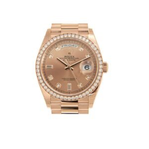Rolex Day-Date 36 128235 Super Clone : 36mm Everose Gold Pink Diamond Dial