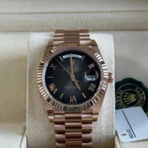 Rolex Day-Date 40 228206 Super Clone : 40mm Platinum Ice Blue Dial Presiden