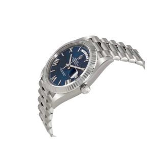 Rolex Day-Date 228239 Super Clone : 40mm White Gold Silver Diamond Dial President