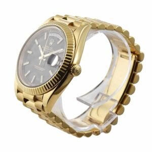 Rolex Day-Date 40 228235 Super Clone : 40mm Everose Gold Black Dial