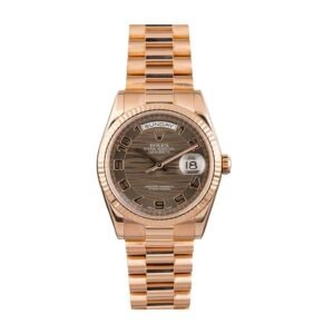 Rolex Day-Date II 218235-0035 Super Clone : 41mm Everose Gold Wave Dial