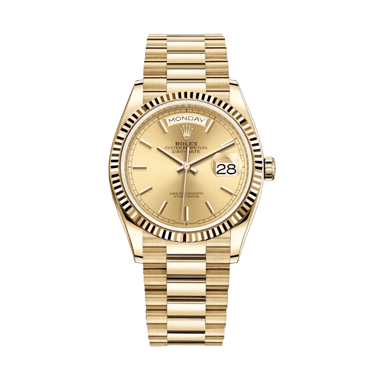 Rolex Day-Date 40 228238 Super Clone : 40mm Yellow Gold Champagne Dial