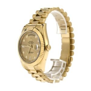 Rolex Day-Date II 218238 Super Clone : 41mm Yellow Gold Champagne Dial