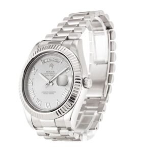 Rolex Day-Date 40 228239 Super Clone : 40mm White Gold White Roman Dial