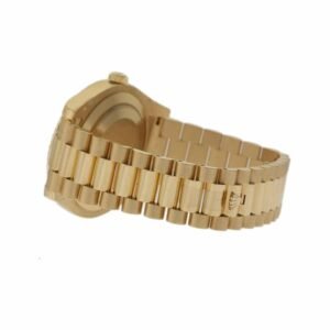 Rolex Day-Date 18038 Super Clone : 36mm Yellow Gold Onyx Dial