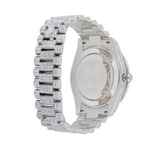 Rolex Day-Date 218239 Super Clone Fully Iced Out: 41mm White Gold Diamond President