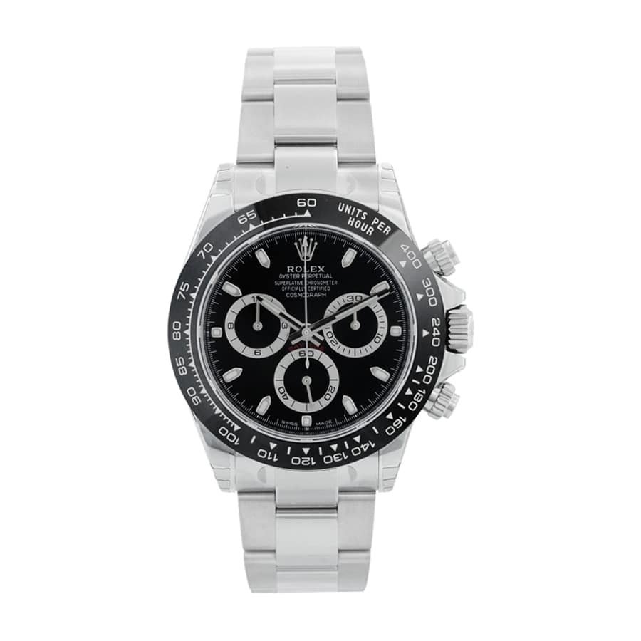 Rolex Daytona 116500LN Super Clone: 40mm Steel Black Ceramic Bezel