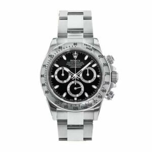Rolex Daytona 116520 Super Clone: 40mm Steel Black Dial