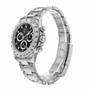 Rolex Daytona 116520 Super Clone: 40mm Steel Black Dial