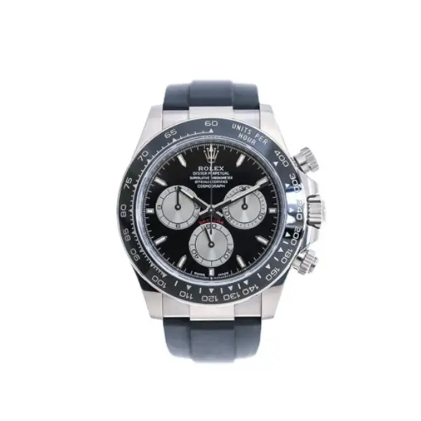 Rolex Daytona 126519LN Super Clone: 40mm White Gold Black Dial