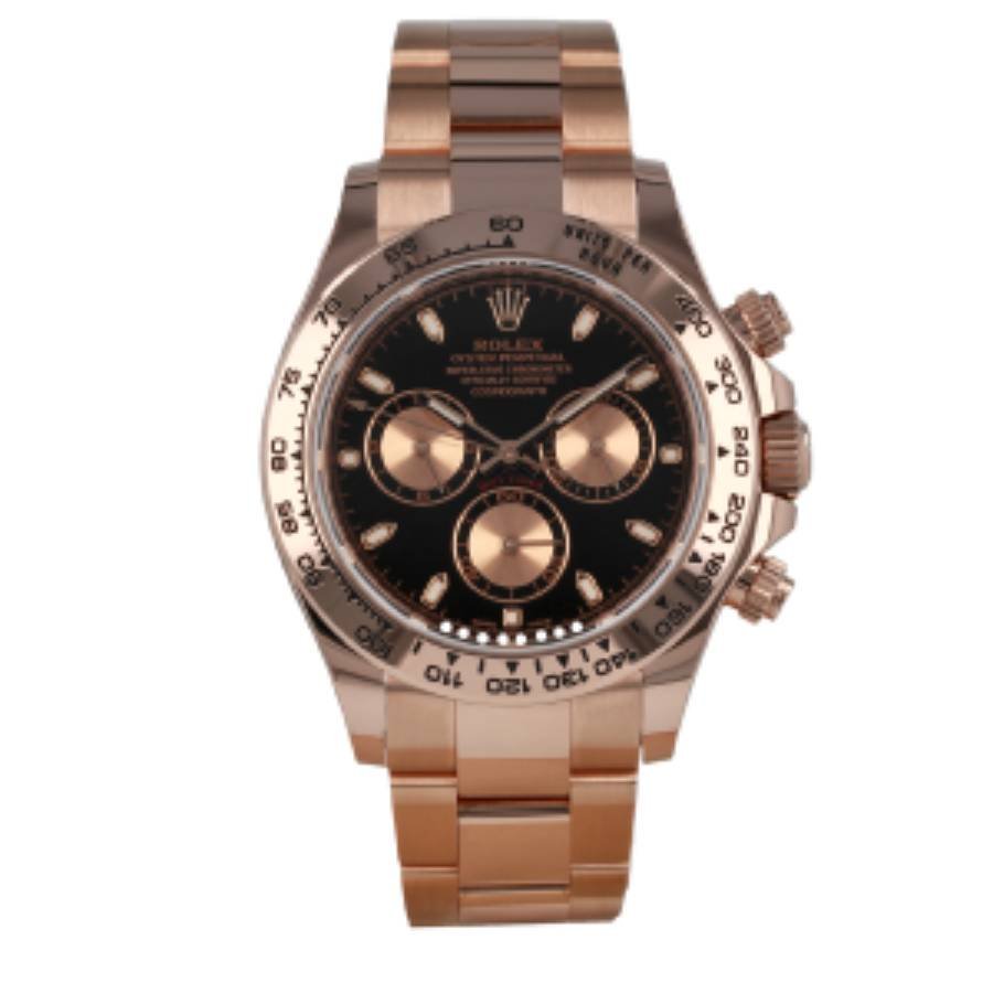 Rolex Daytona 116505 Super Clone: 40mm Everose Gold Black Dial Cosmograph